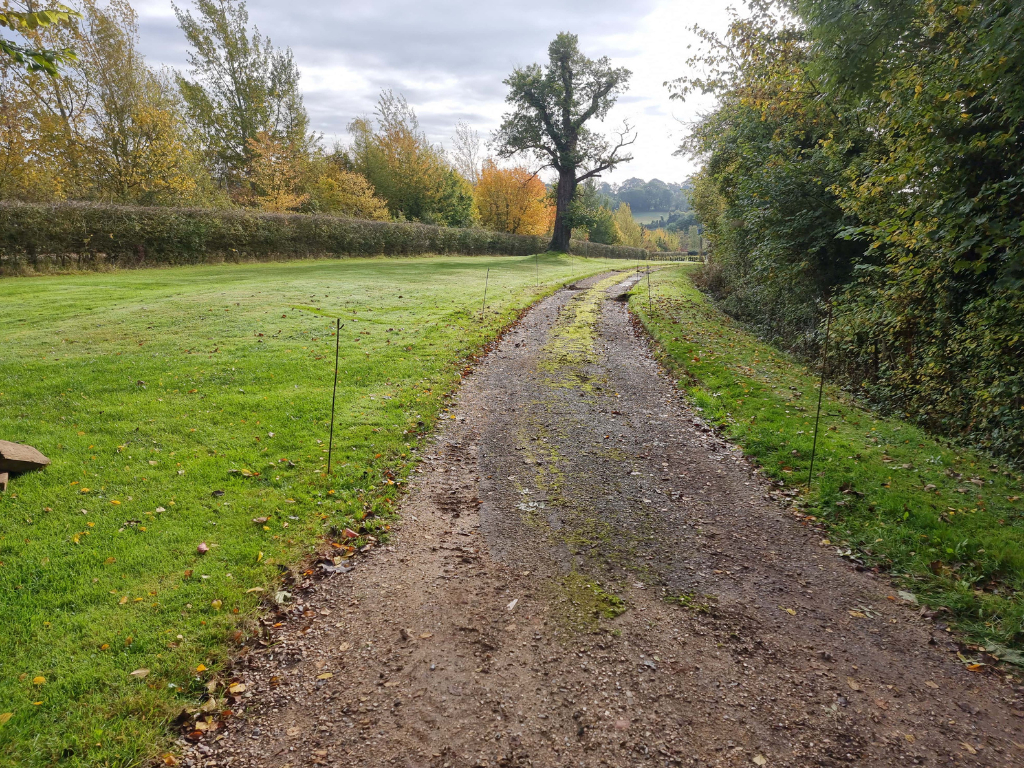 This is a large driveway which is just about to have a tar and chip driveway installed on by Linton Driveway Installations